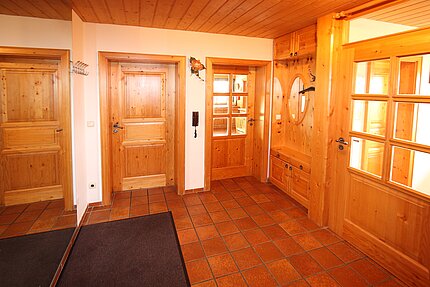 Eingangsbereich vom Haus im Hochwald